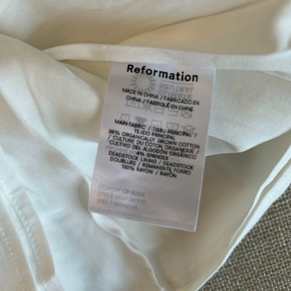 Reformation White Mini Dress - Picture 7 of 10